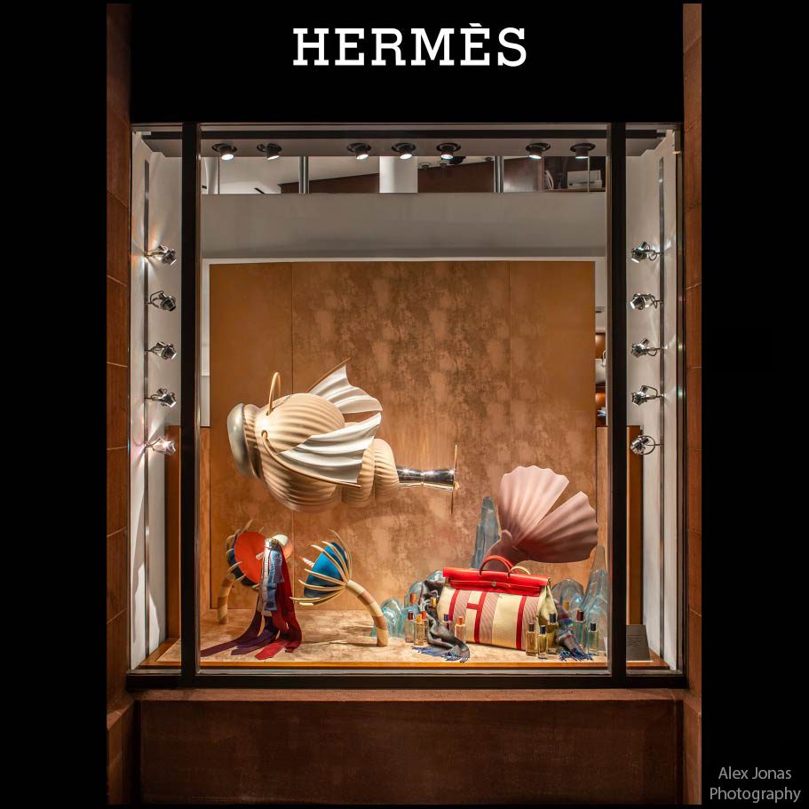 Vitrines Hermès France H19 — La vitrine des coquillages (photo Alex Jonas)