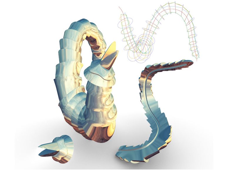 Vitrines Hermès France H21 — Modèle 3D du dragon