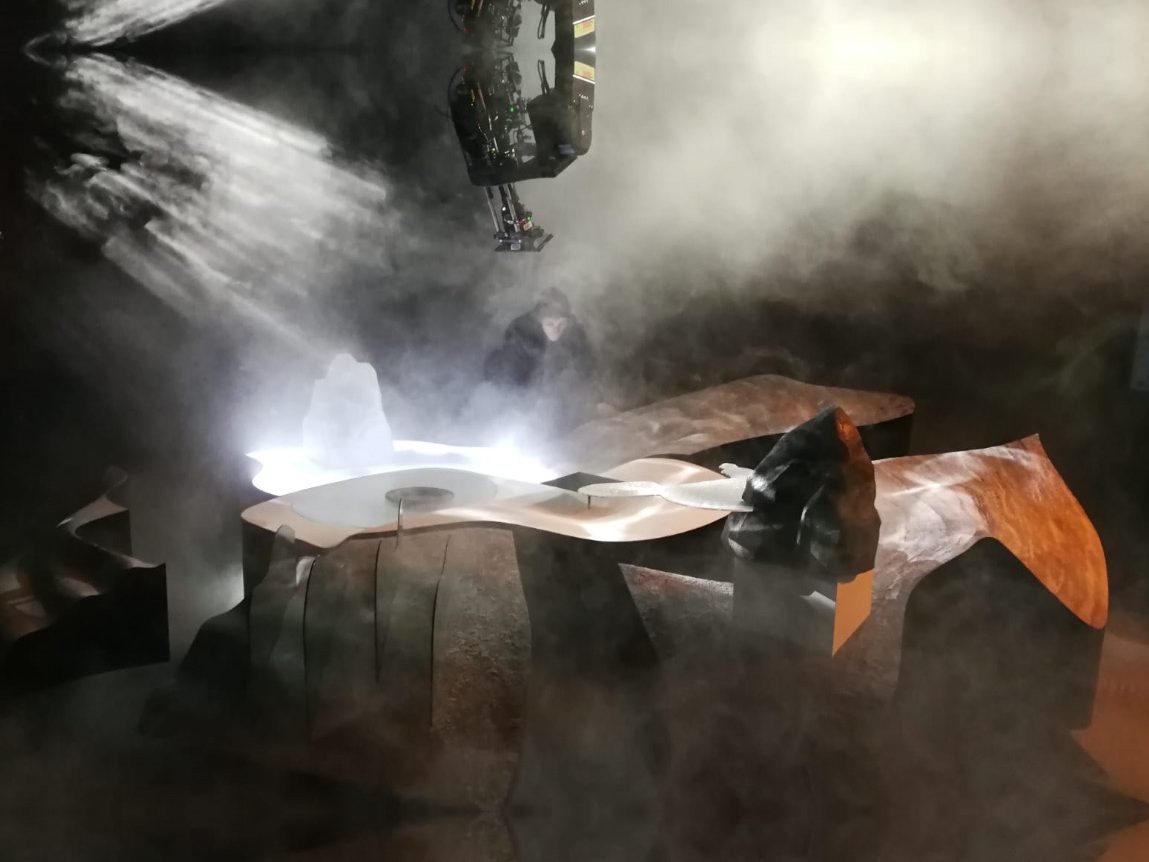 Set design — Mass, film de Pierre Pauze — Décor pendant le tournage