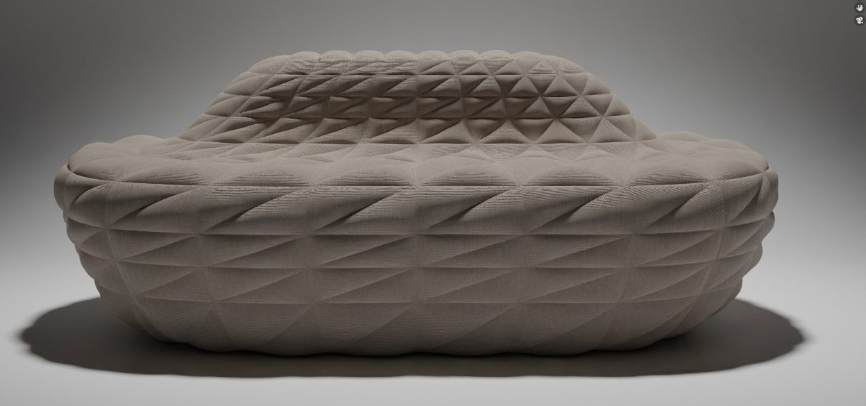 Collection mobilier paramétrique — Saket Sethi Design — Sofa — rendu paramétrique