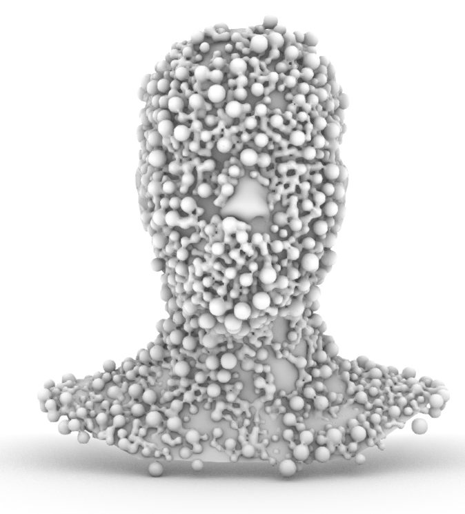 Masques — Body Architecture 2.0 — Sphere packing — de face