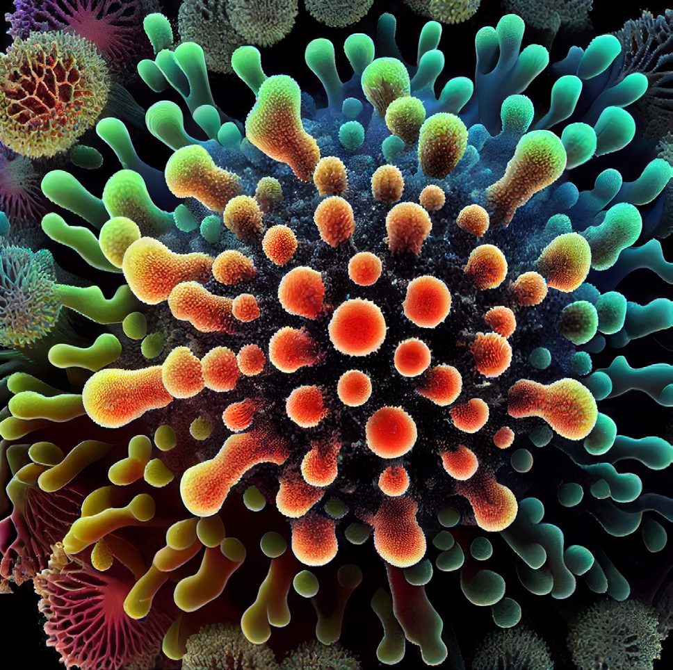 Thalassic Kaftan — Recherche d'image source — corail, saturation maximale
